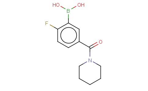 2-FLUORO-5-(PIPERIDIN-1-YLCARBONYL)BENZENEBORONIC ACID